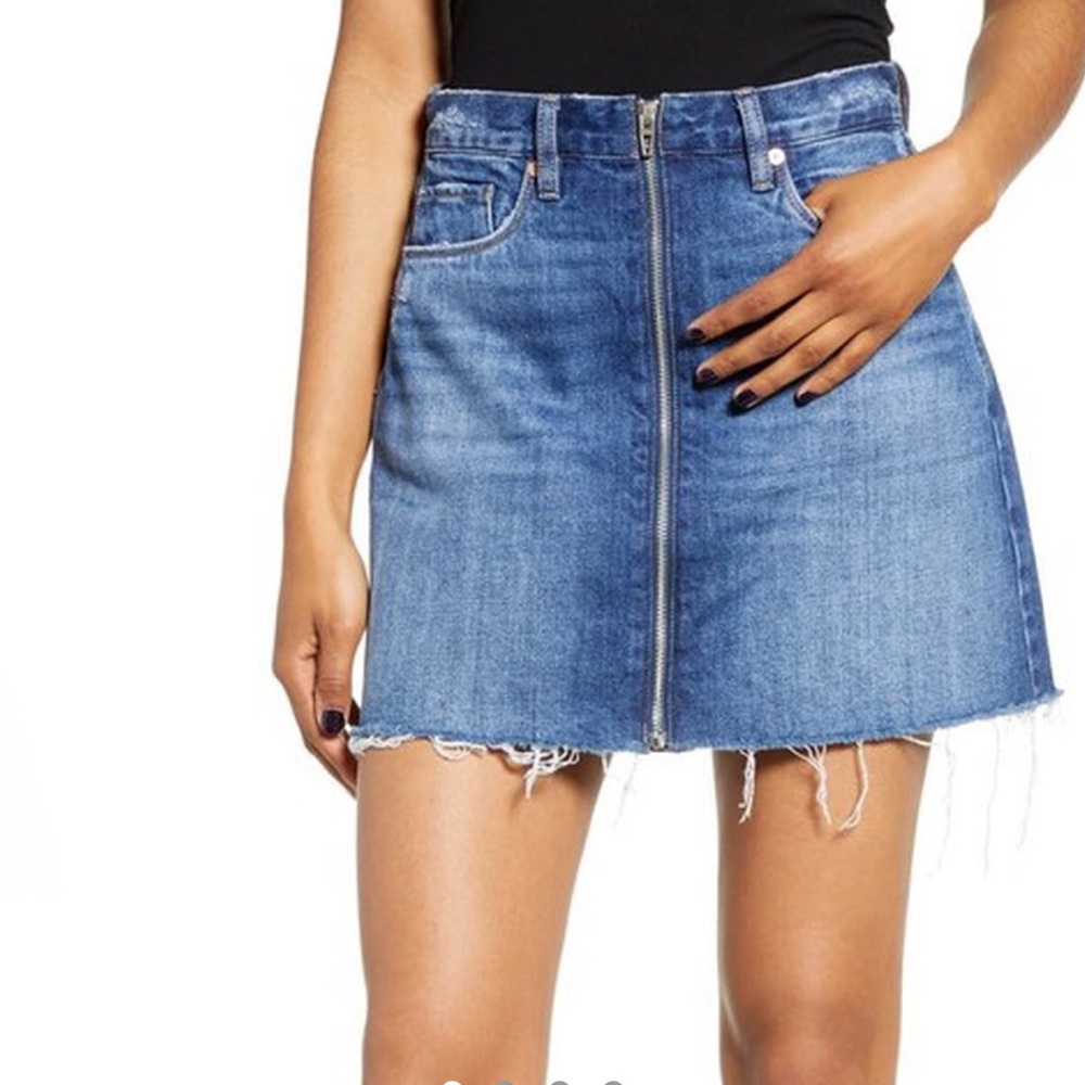 blank NYC denim skirt